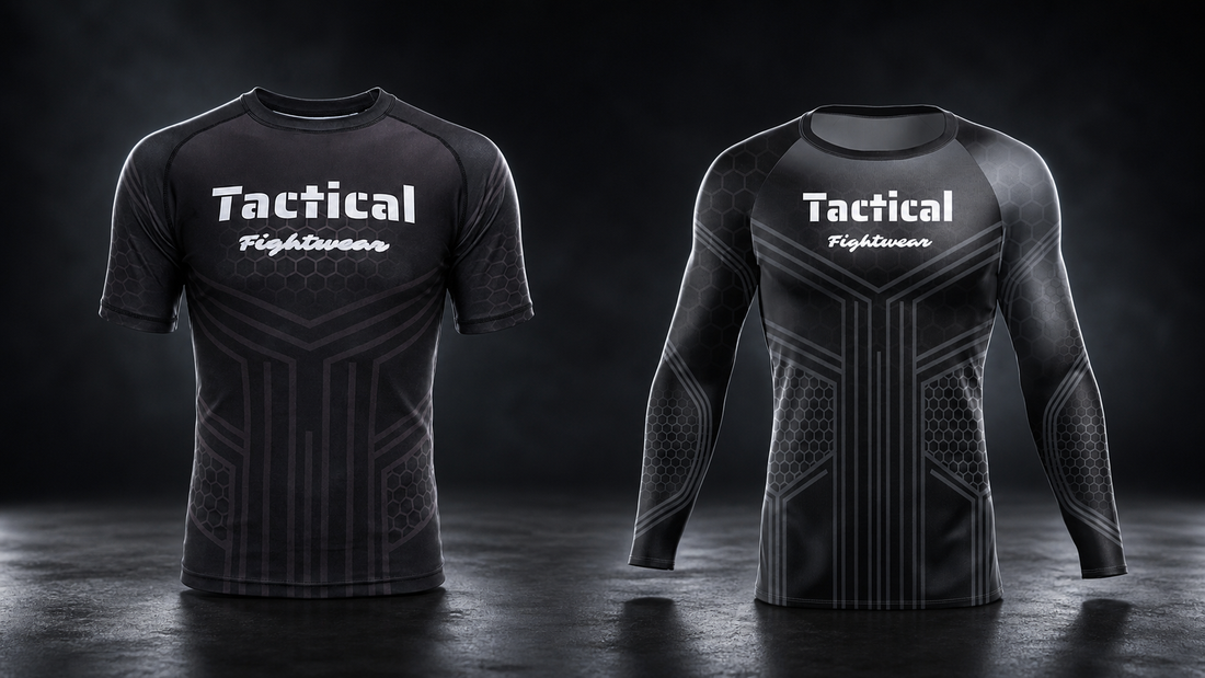 Tactical Fightwear HEXCORE rashguards met korte en lange mouwen