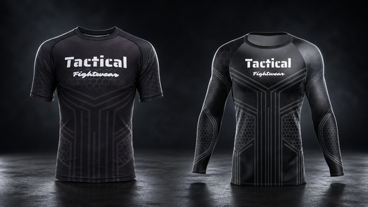 Tactical Fightwear HEXCORE rashguards met korte en lange mouwen